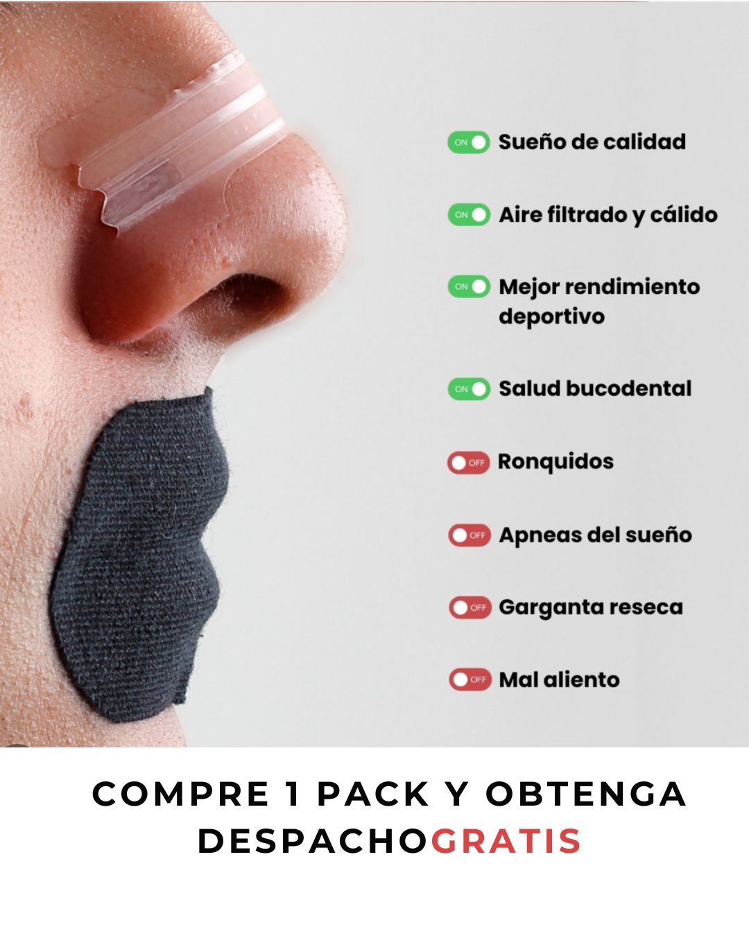 Mouth Tape - Parche Bucal - 30 unidades